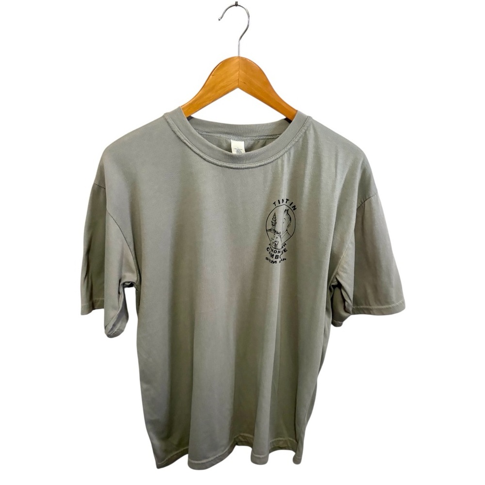 RARE TINTIN in Cambodia Grey Graphic T-Shirt